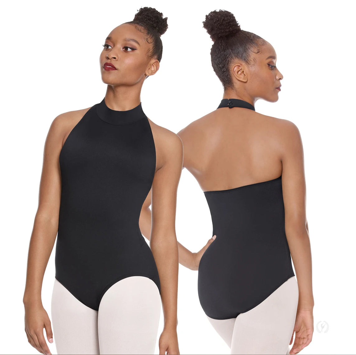 Adult Mock Neck Halter Leotard