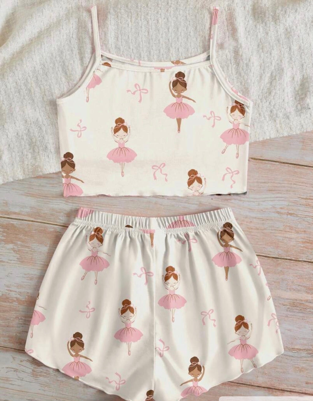Ballerina Cami Top & Shorts Loungewear Set