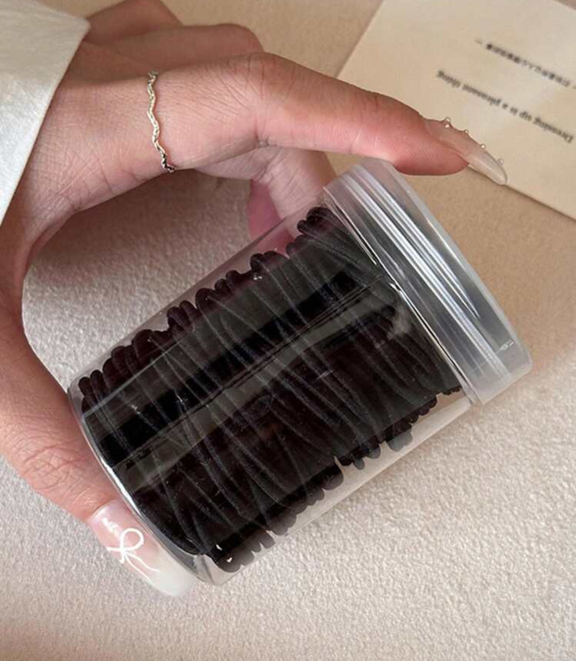 LuxeHold Hair Ties w Holder