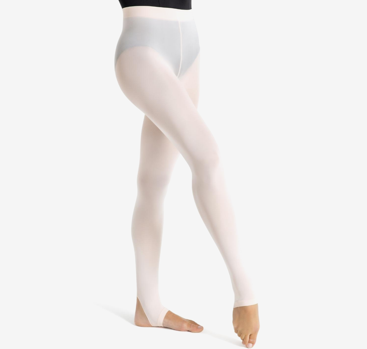 Capezio Ultra Soft Self Knit Waistband Stirrup Tight