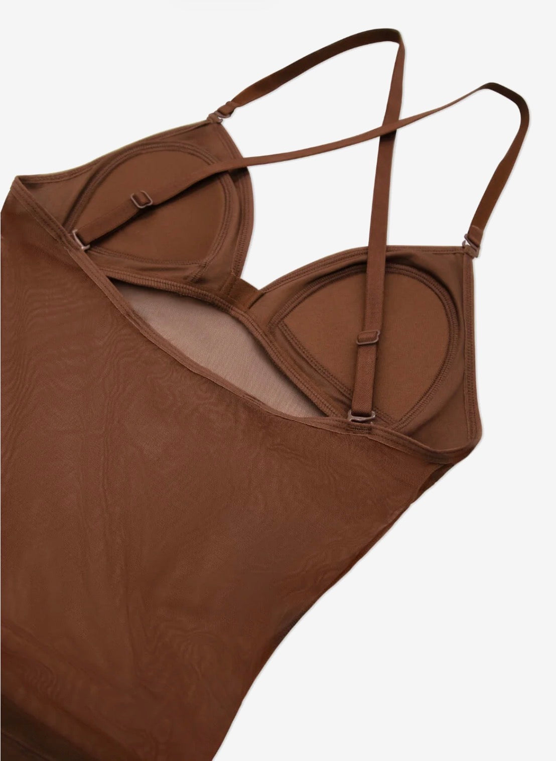 PLUNGE NECK MESH MIDRIFF LEOTARD