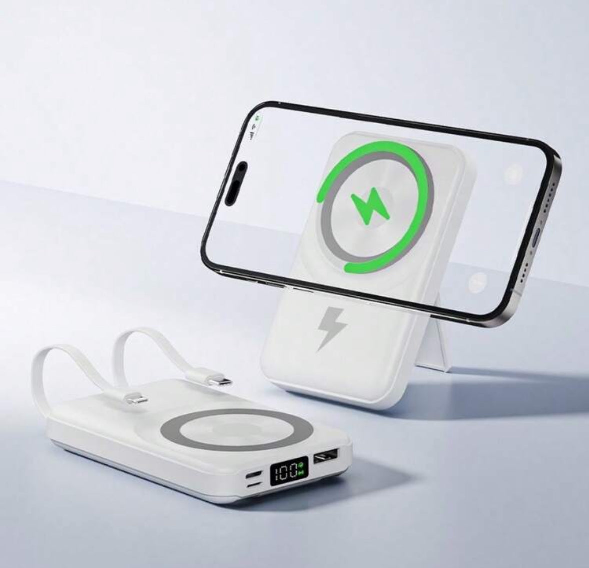 LuxeMagnetic Portable Charger – Slim, Sleek & Powerful On-the-Go Charging