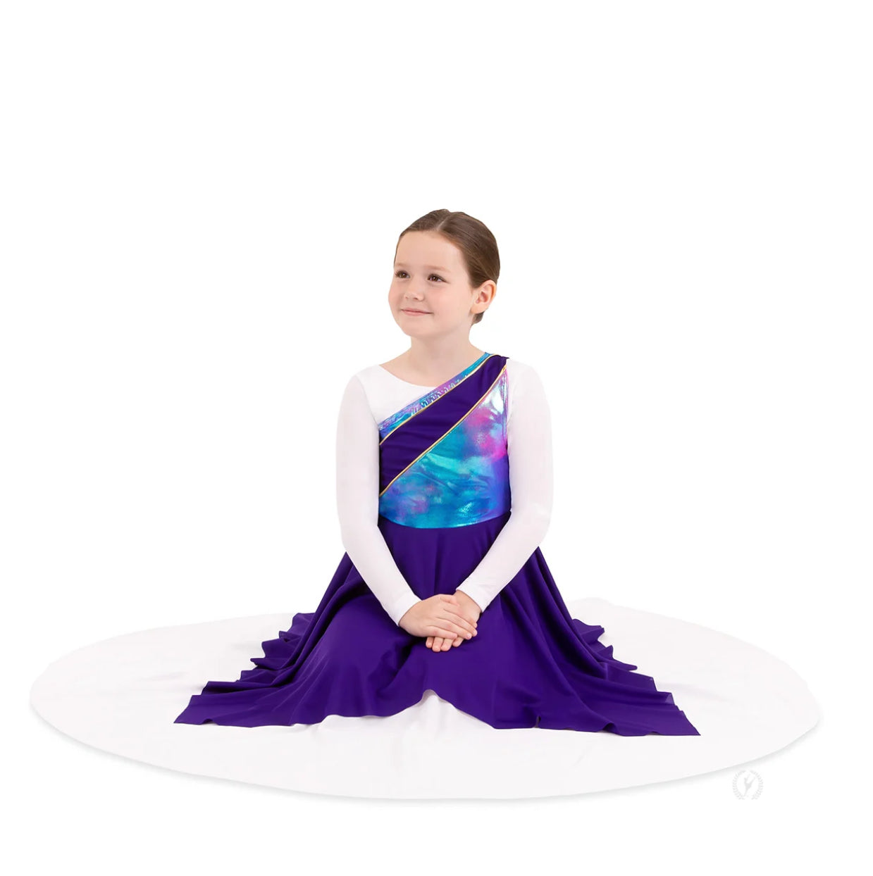 Eurotard Girls Iridescent Asymmetrical Tunic
