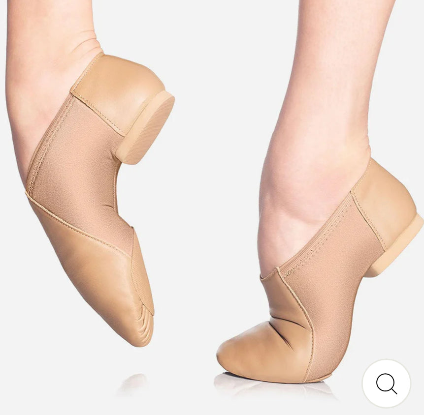 SoDanca Leather Slip on Jazz Shoe