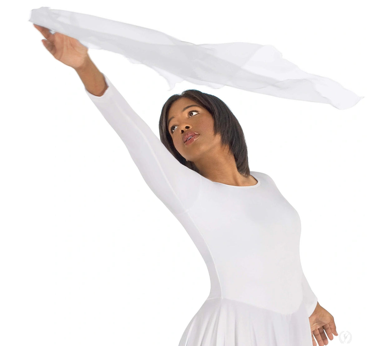 Eurotard Diamond Shaped Chiffon Finger Scarf with Finger Loop