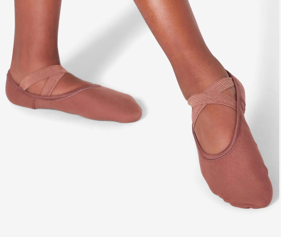 Capezio Hanami® Canvas Ballet Shoe (Mocha)
