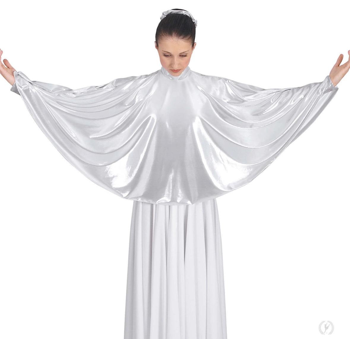 Eurotard Guiding Light Metallic Mock Neck Praise Cape