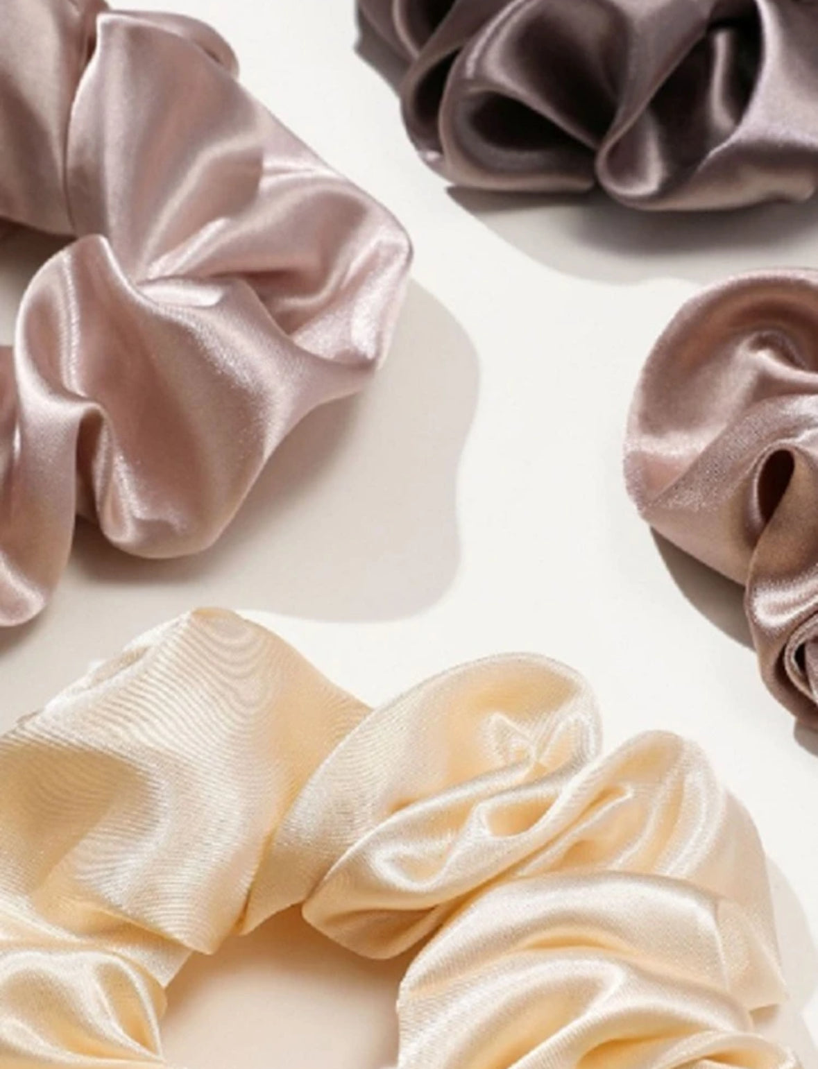 LuxeSilk Satin Scrunchies