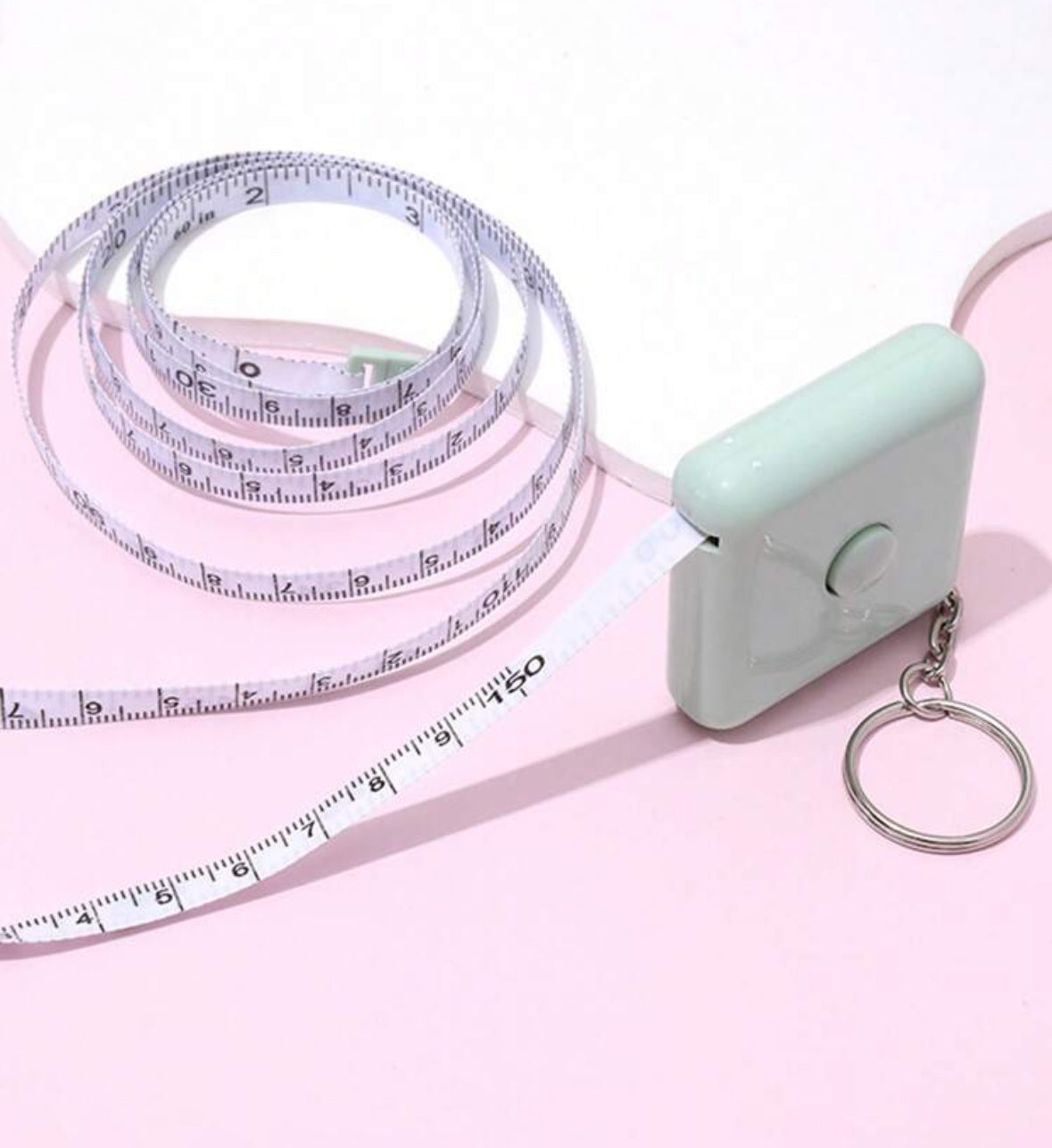 LuxeTape Measure Mini Retractable Keychain