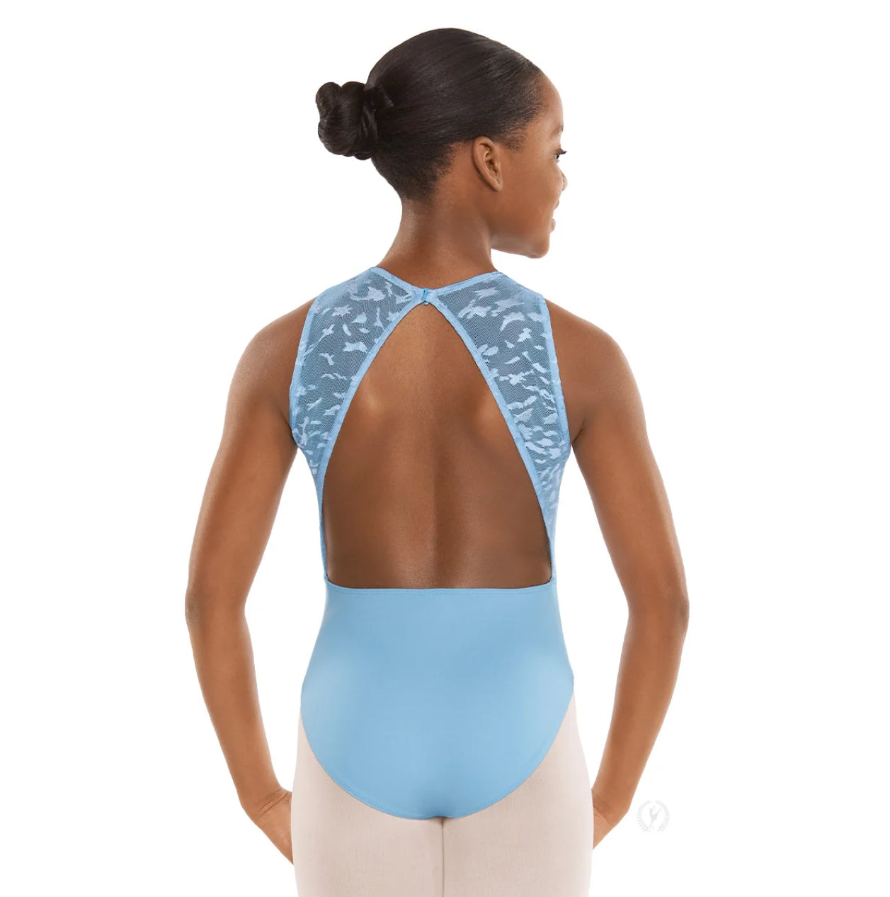 Eurotard Girls Impression Mesh Sweetheart Open Back Leotard