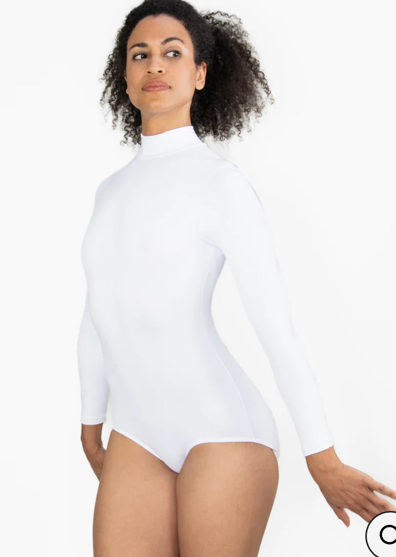 BodyWrappers Children’s Zip back Mock Turtleneck Leotard