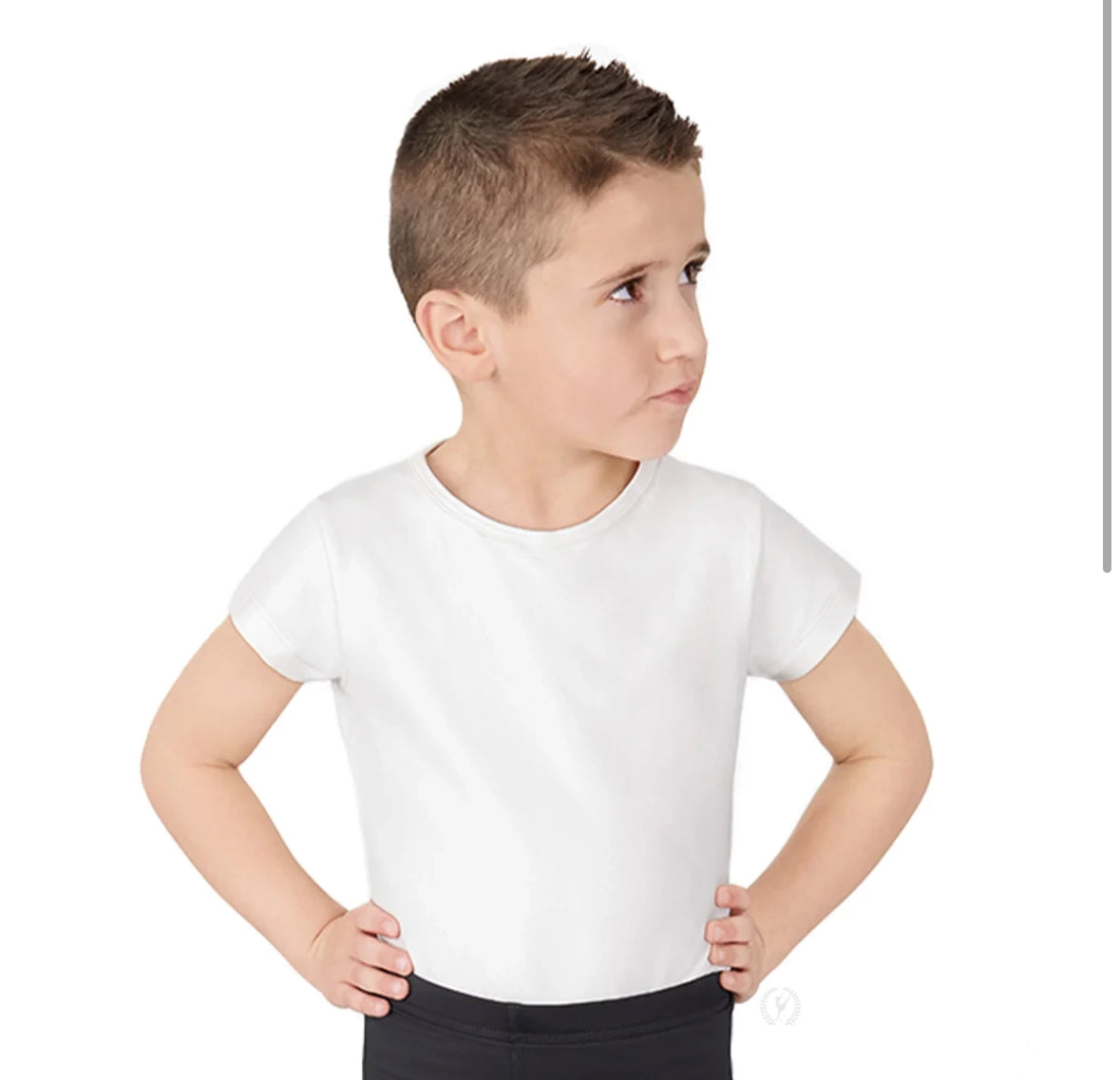 Eurotard Youth Microfiber Crew Neck Short Sleeve Dance Top