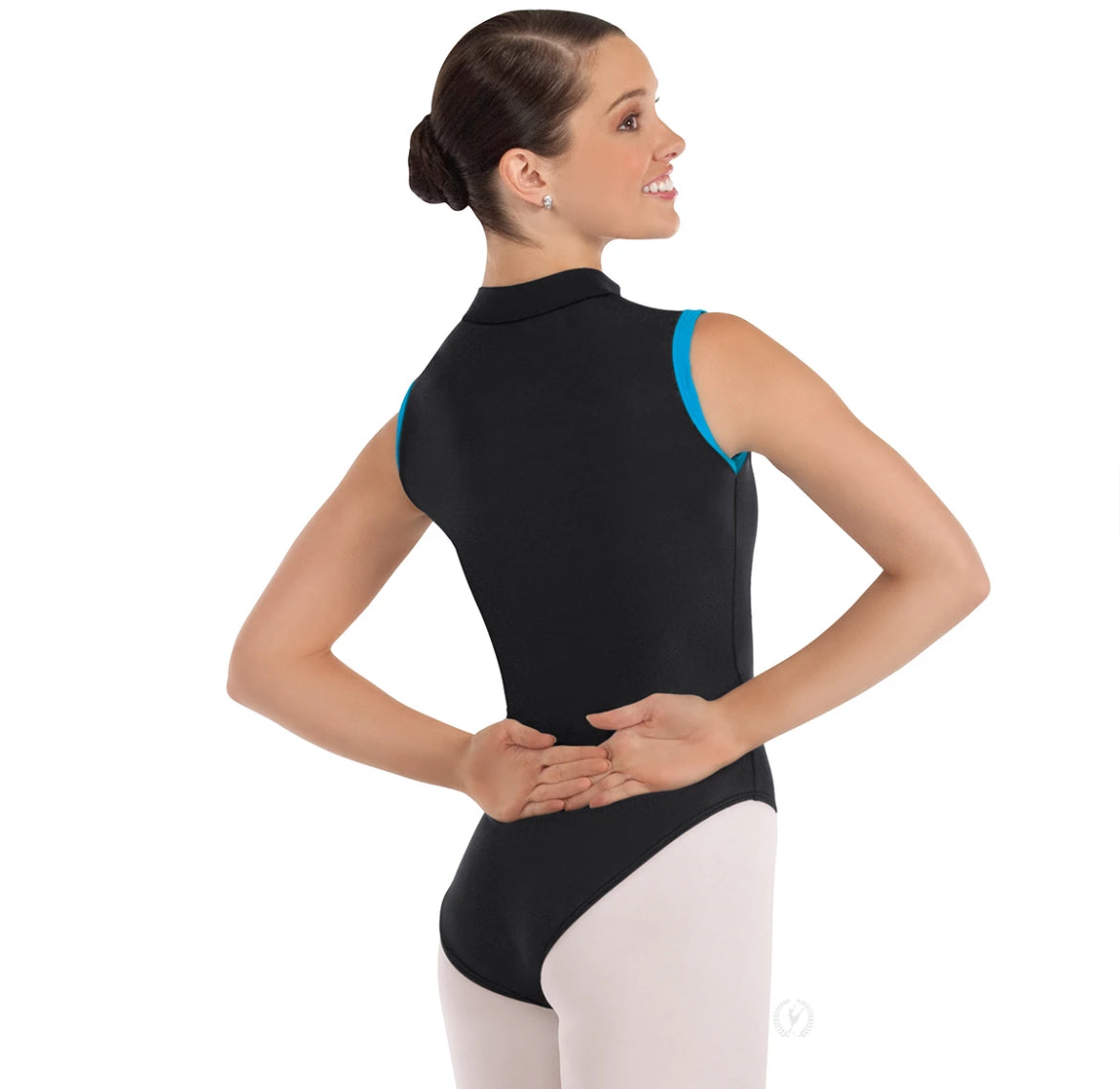 Eurotard Microfiber Full Back Zipper Front Leotard