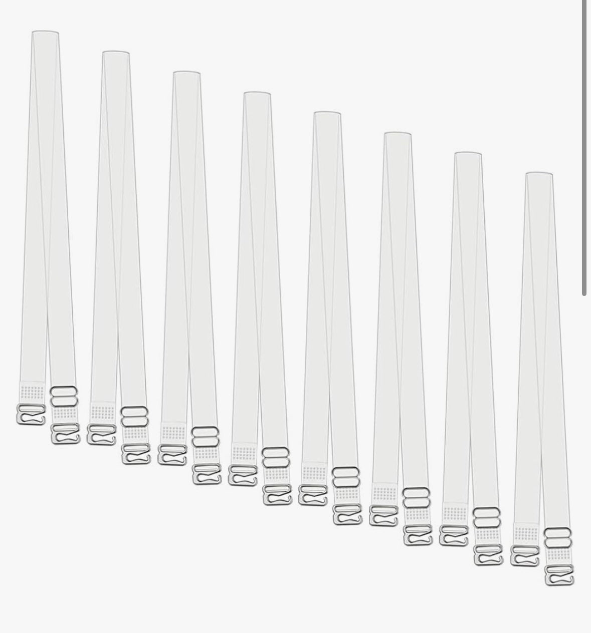 LuxeClear Bra Straps Invisible Transparent Shoulder Bra Strap Replacement