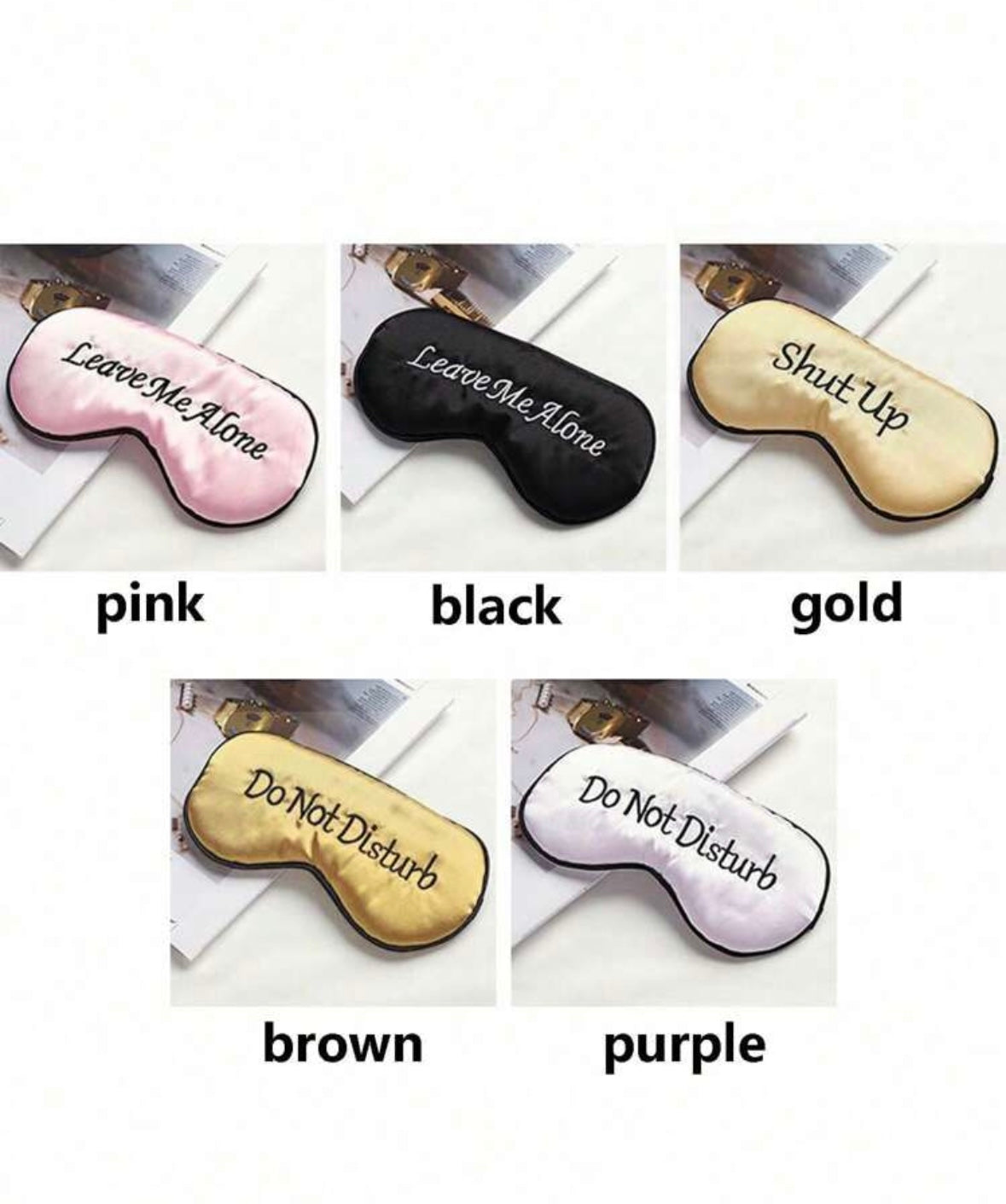 Sassy Silk Sleep Masks