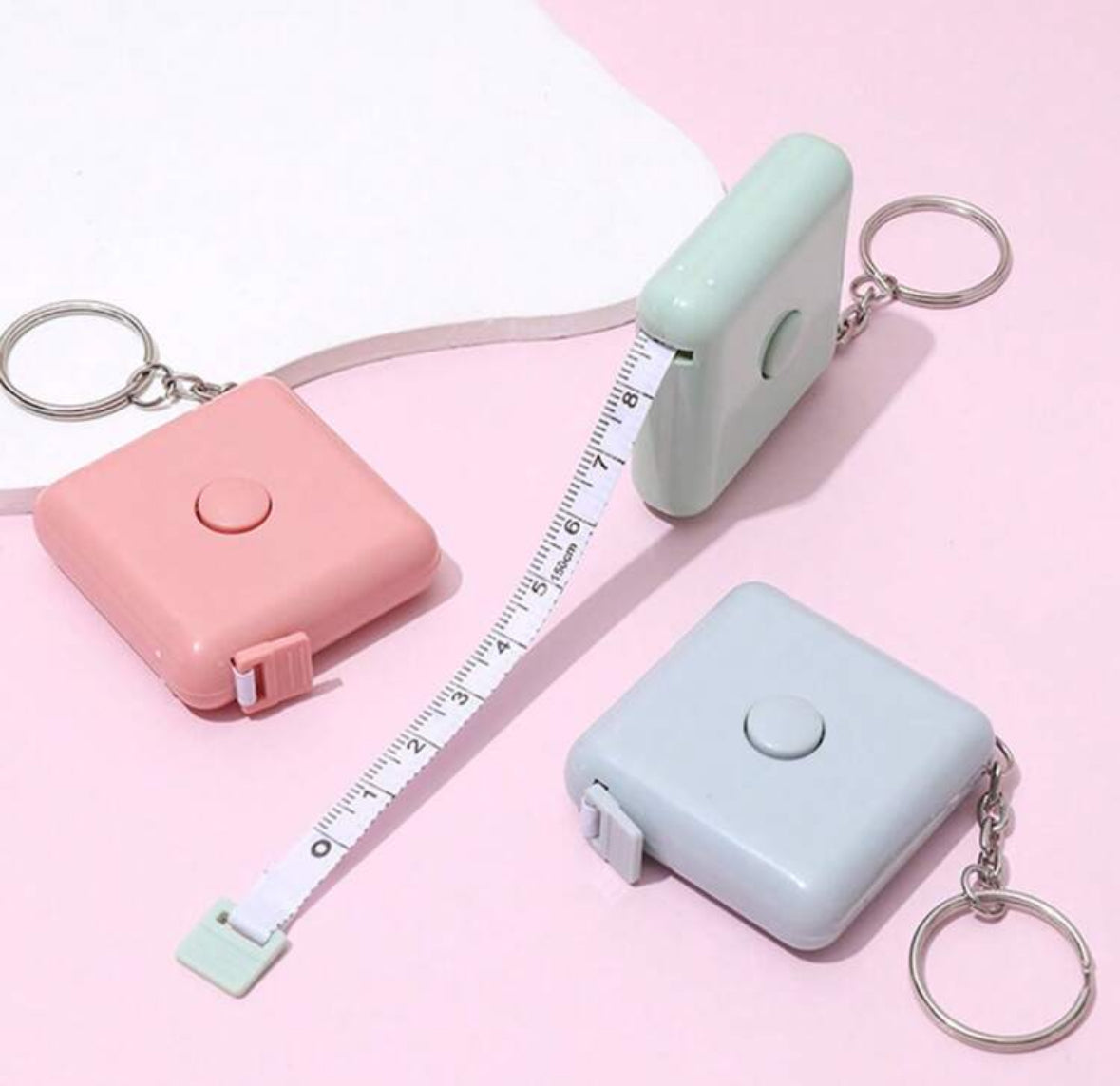 LuxeTape Measure Mini Retractable Keychain