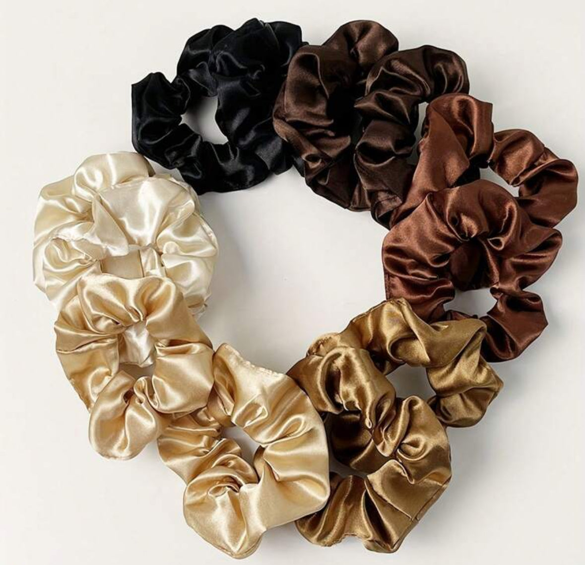LuxeSilk Satin Scrunchies