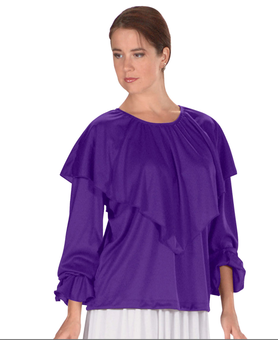 Eurotard Humble Servant Loose Fit Shawl Collar Praise Top