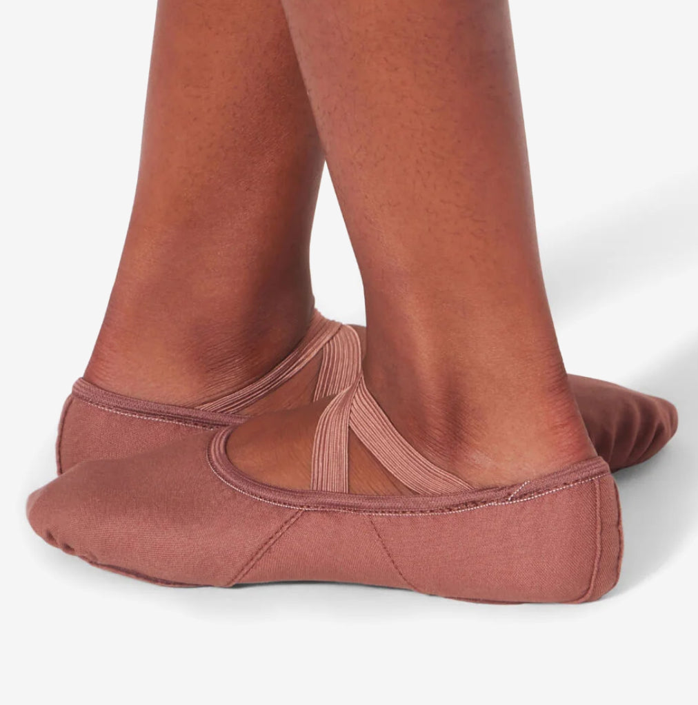 Capezio Hanami® Canvas Ballet Shoe (Mocha)