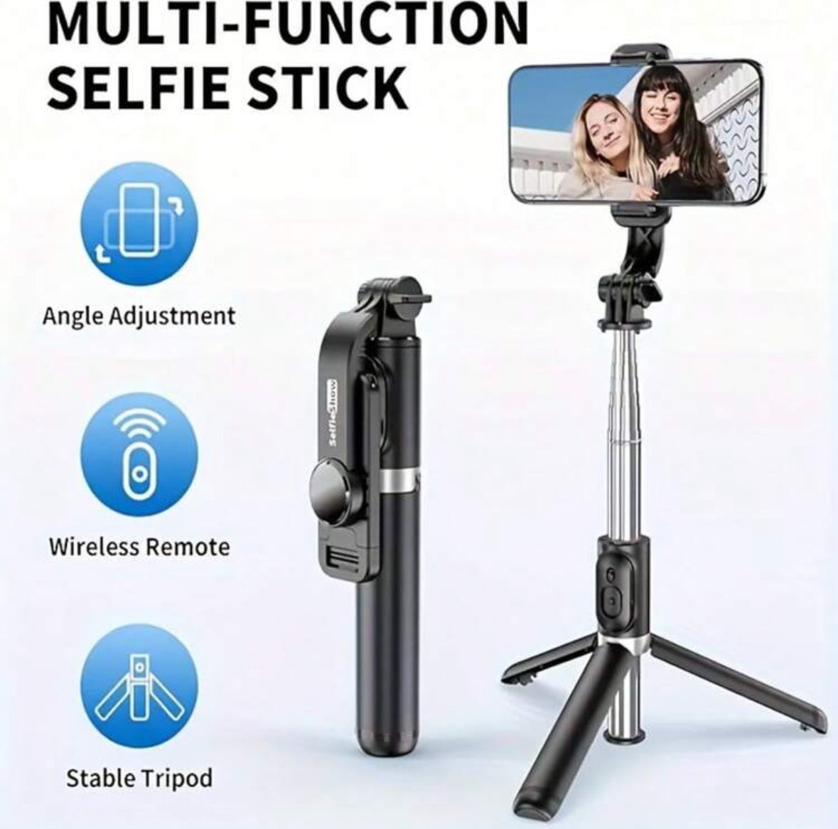 Luxe Selfie Stick/Tripod with Wireless Remote