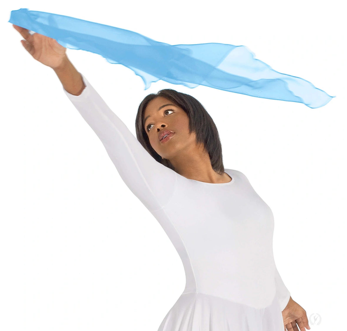 Eurotard Diamond Shaped Chiffon Finger Scarf with Finger Loop