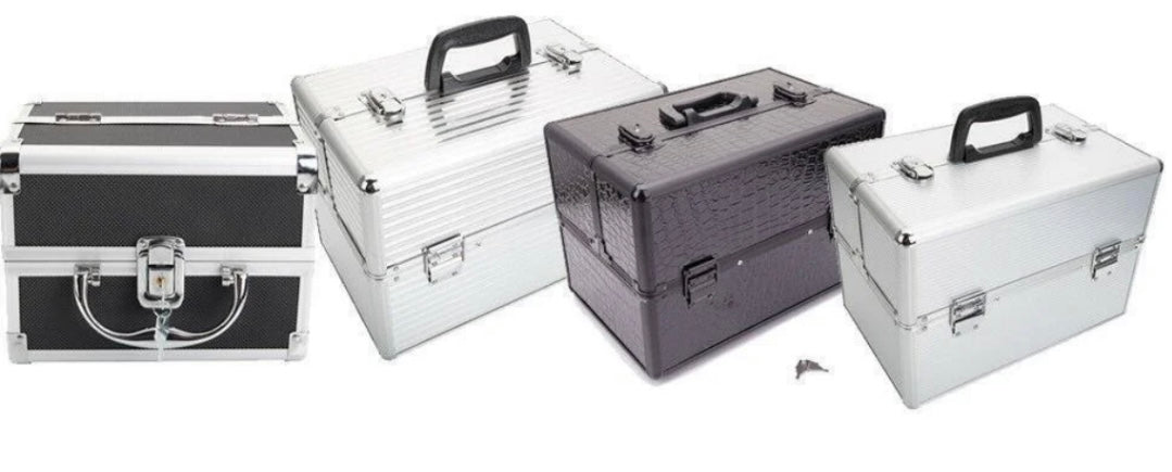 Aluminum 4 in 1 Rolling Cosmetic Trolley Organizer