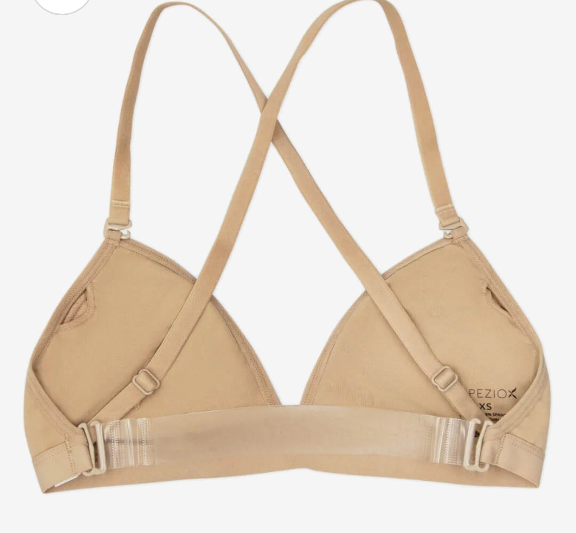 Capezio Deep Neck Clear Back Bra