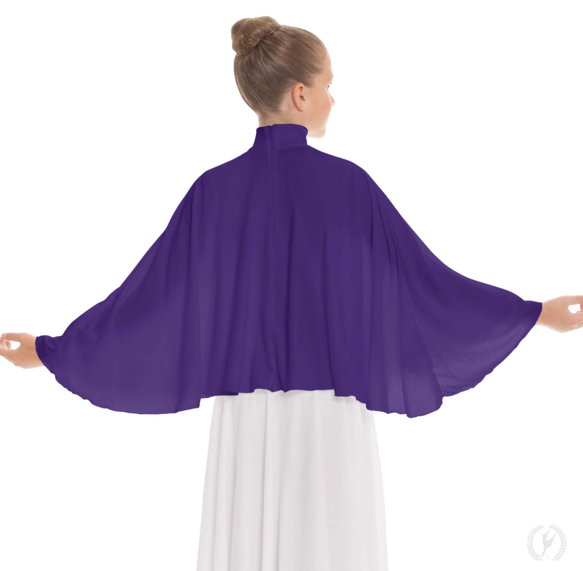 Eurotard Children’s Polyester Mock Neck Praise Cape