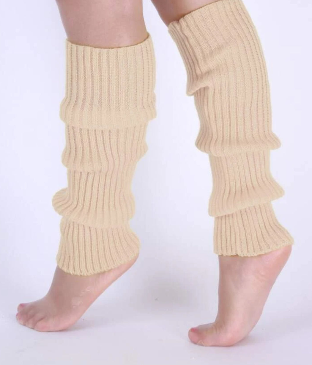 Soft Knit Ribbed Leg Warmers