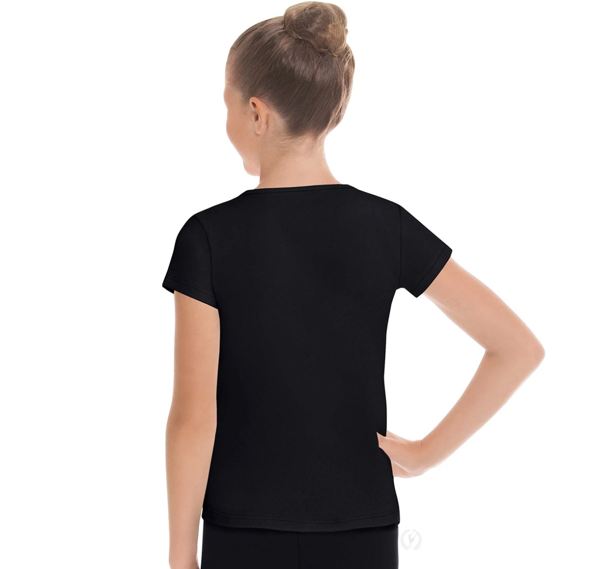 Eurotard Youth Microfiber Crew Neck Short Sleeve Dance Top