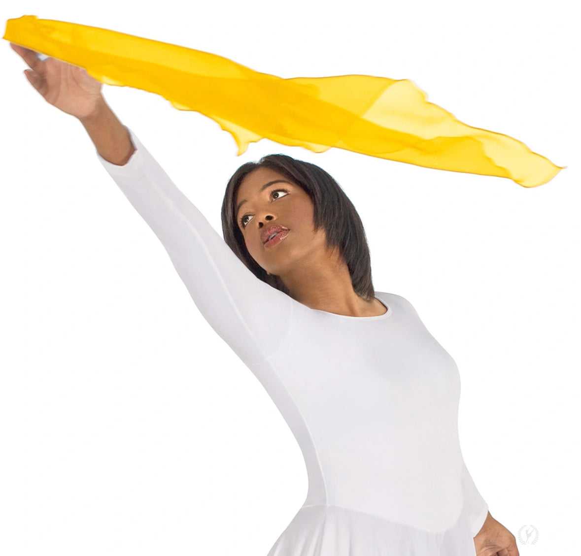 Eurotard Diamond Shaped Chiffon Finger Scarf with Finger Loop