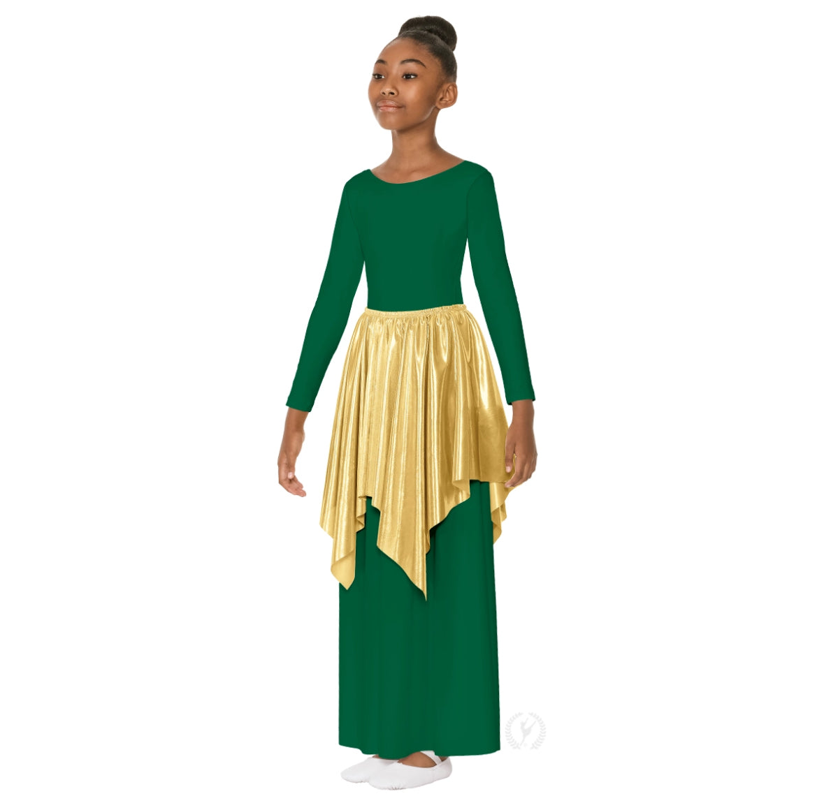 Eurotard Children’s Gold Lamé Metallic 3-in-1 Overlay