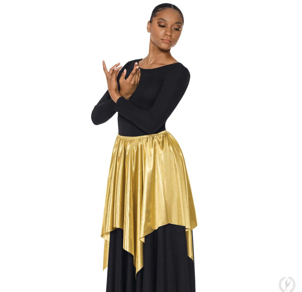 Eurotard Gold Lamé Metallic 3-in-1 Overlay