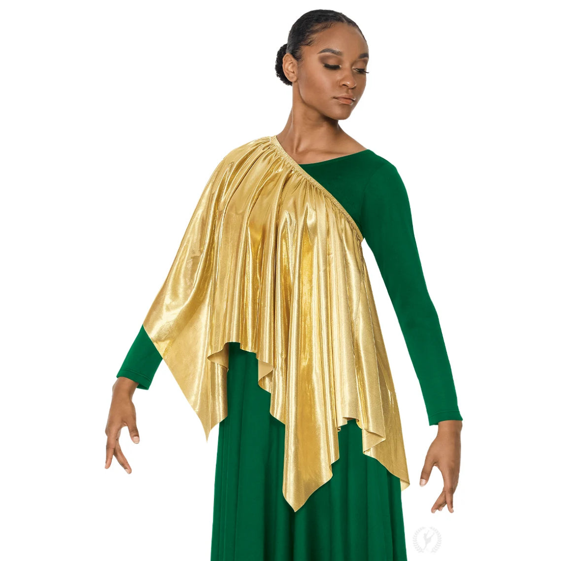 Eurotard Gold Lamé Metallic 3-in-1 Overlay
