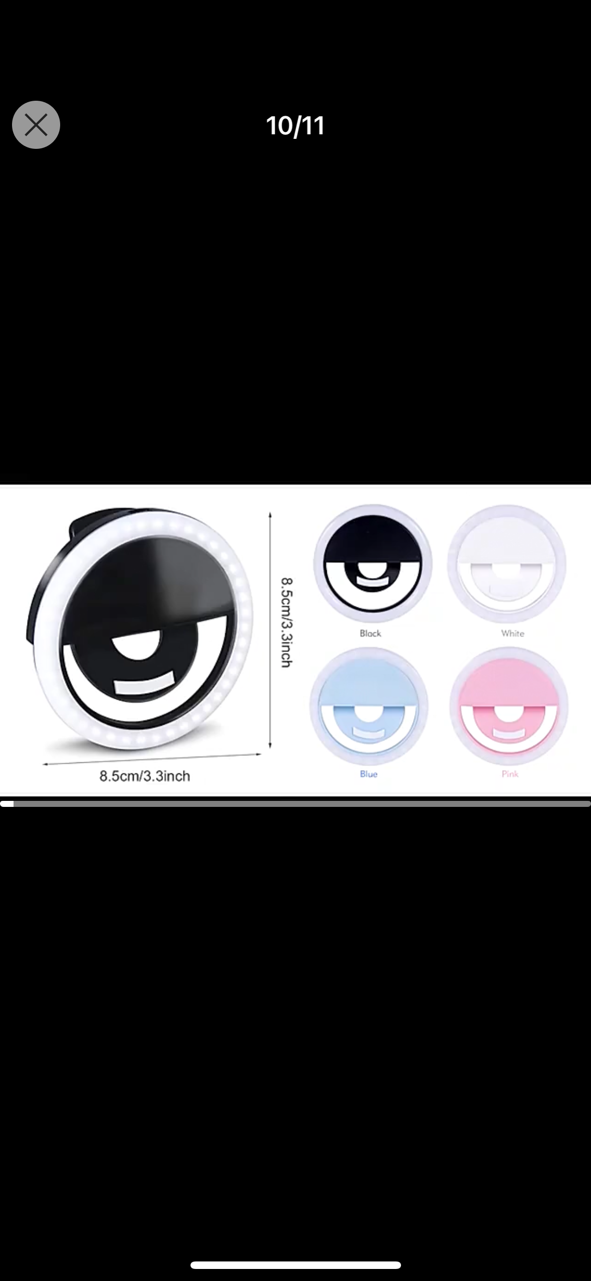 Portable Selfie Ring Light with USB Charging