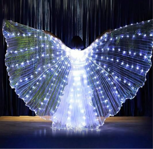 Illunmated Cloak Angel Wings