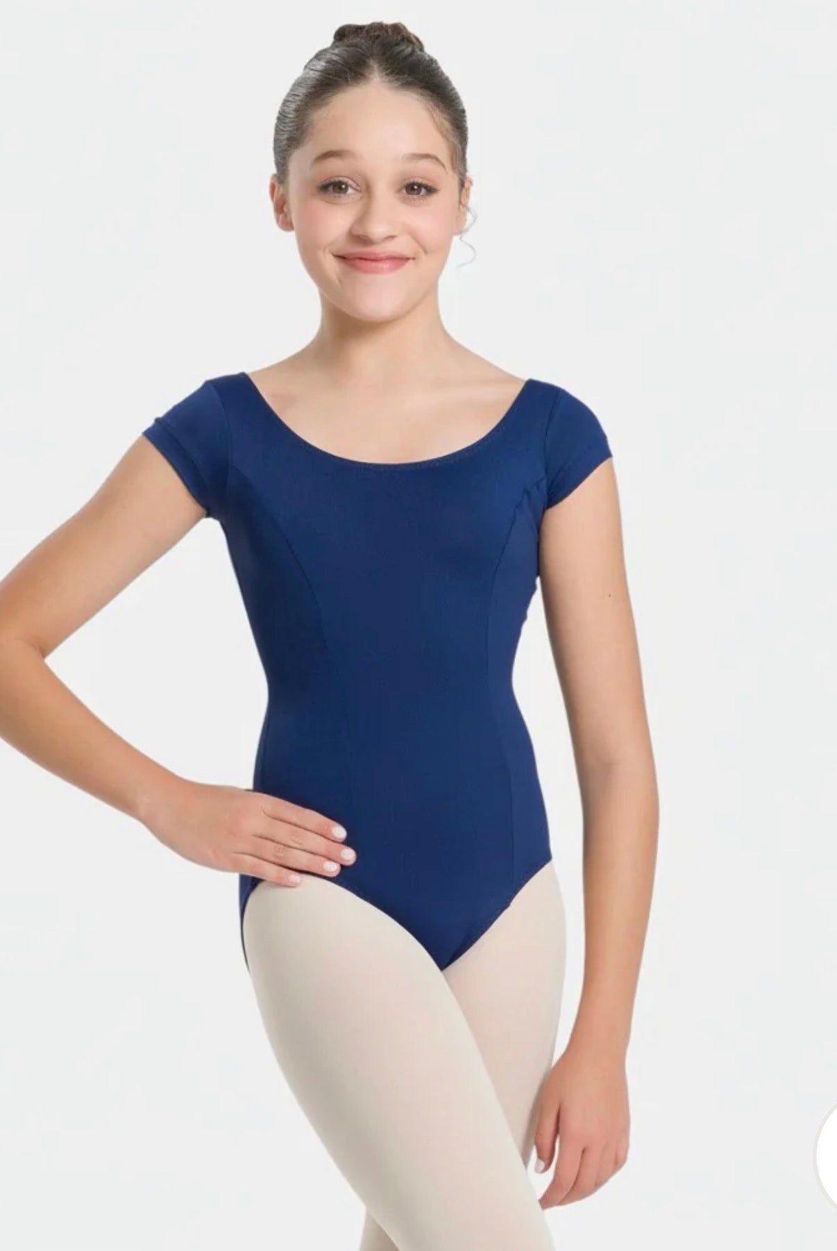SoDanca Trissie Child Cap Sleeve Classic Leotard With Rounded Neckline (Please Read Description Before Purchasing)