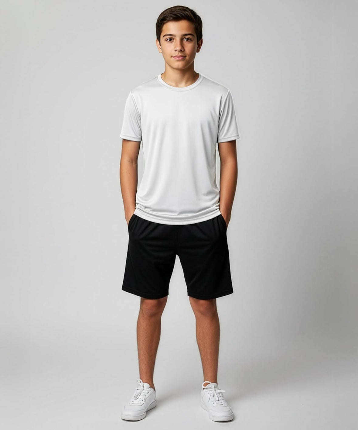 Unisex Children’s Wicking Crew Neck Short Sleeve Shirt