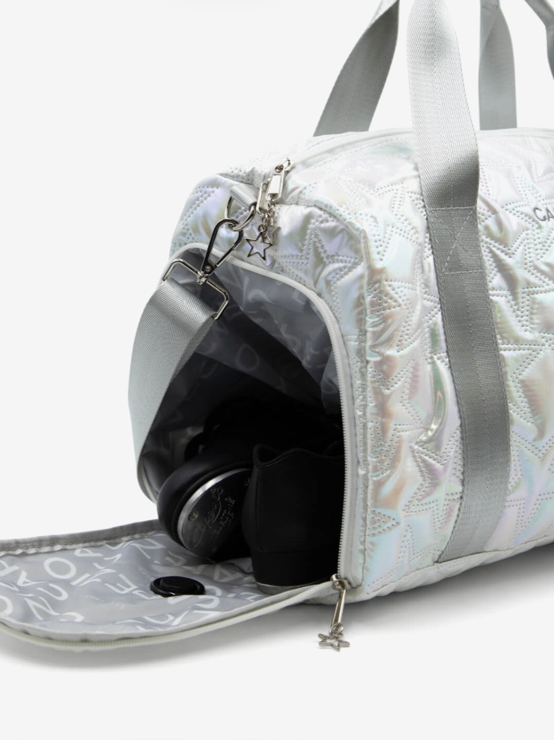 METALLIC STAR TRAVEL DUFFLE