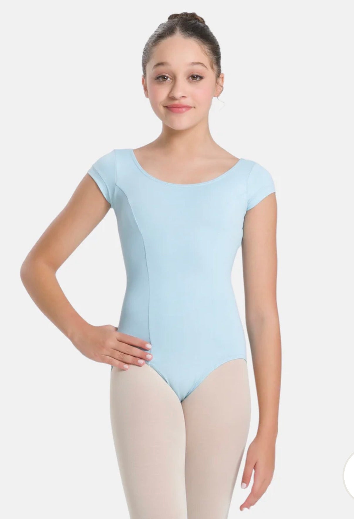 SoDanca Trissie Child Cap Sleeve Classic Leotard With Rounded Neckline (Please Read Description Before Purchasing)