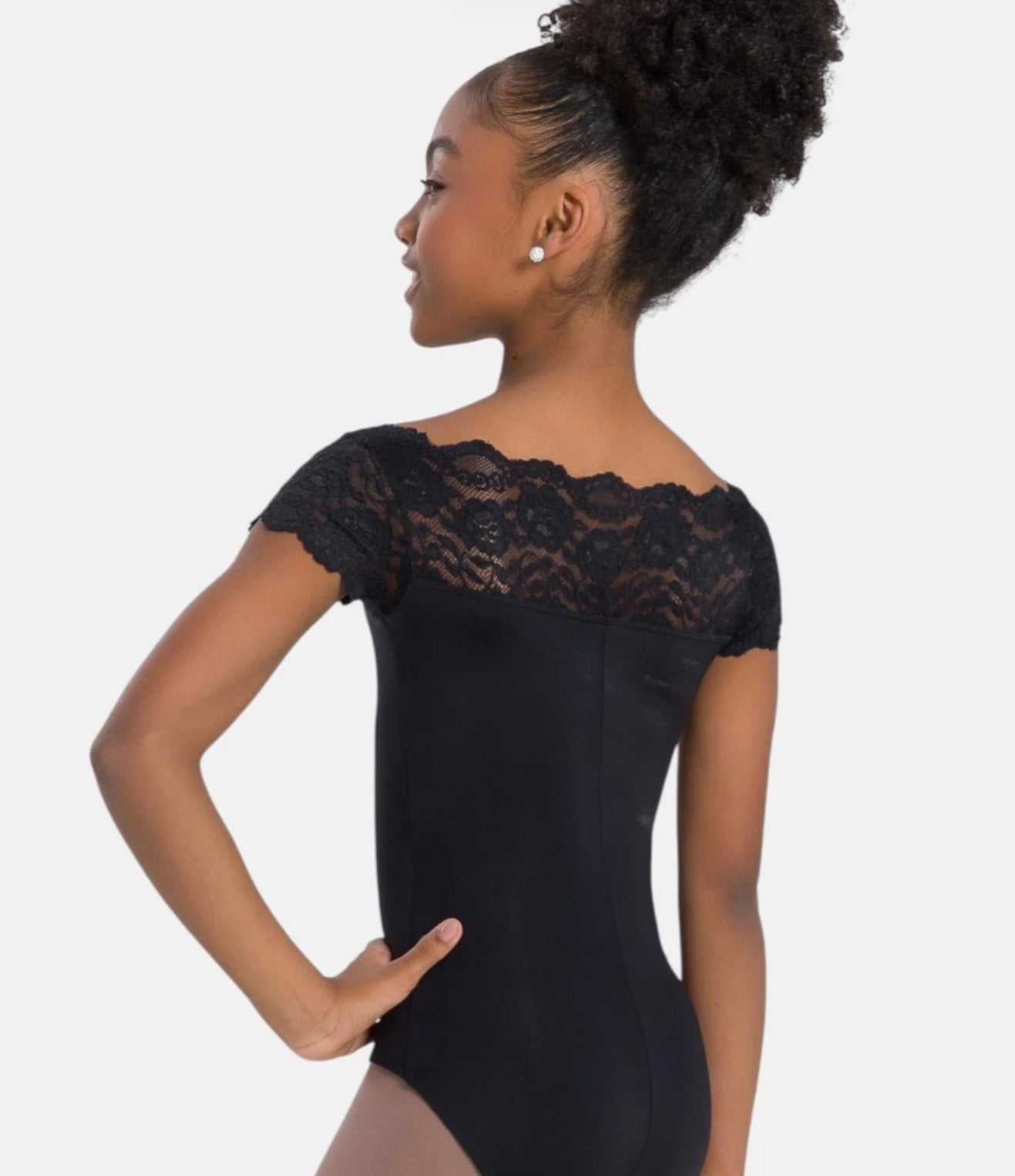 SoDanca Children Tilly Short Sleeve Leotard with Lace
