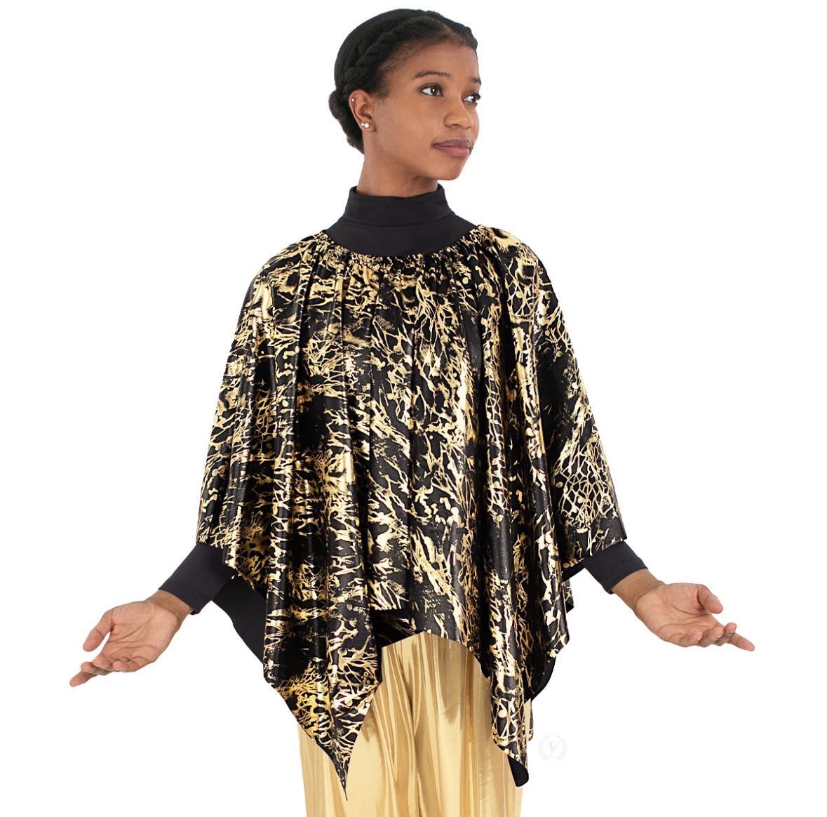 Eurotard Womens High Favor Marbled 3-in-1 Overlay