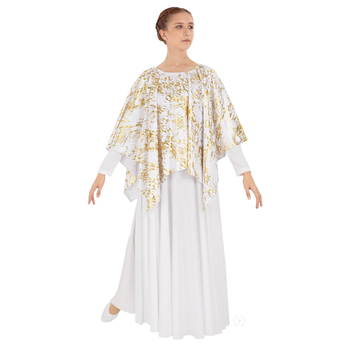 Eurotard Womens High Favor Marbled 3-in-1 Overlay