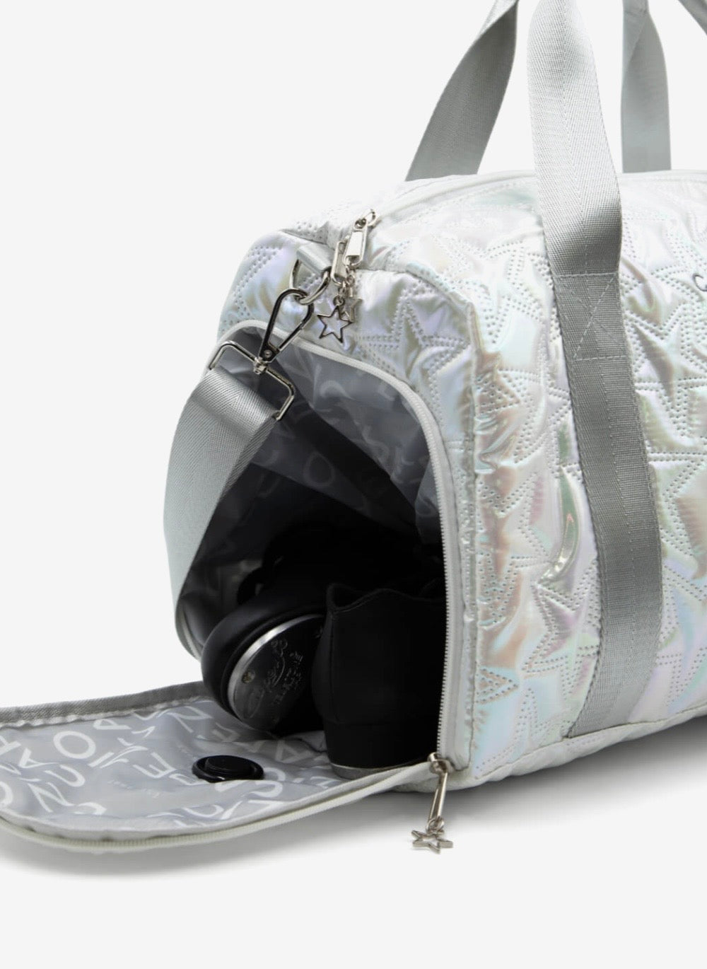 METALLIC STAR TRAVEL DUFFLE