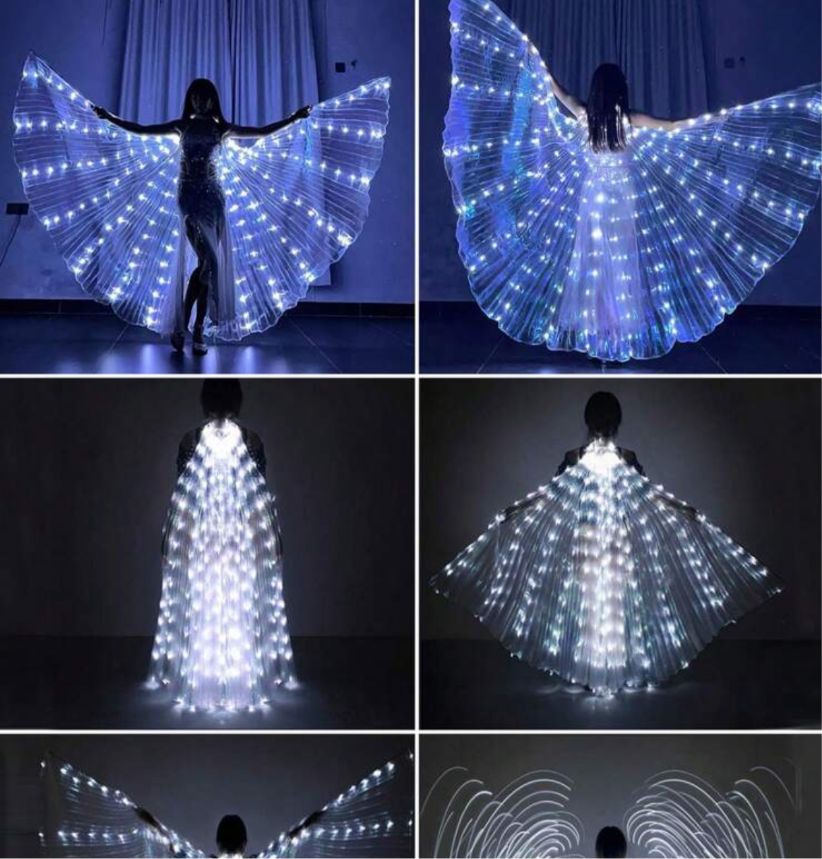 Illunmated Cloak Angel Wings