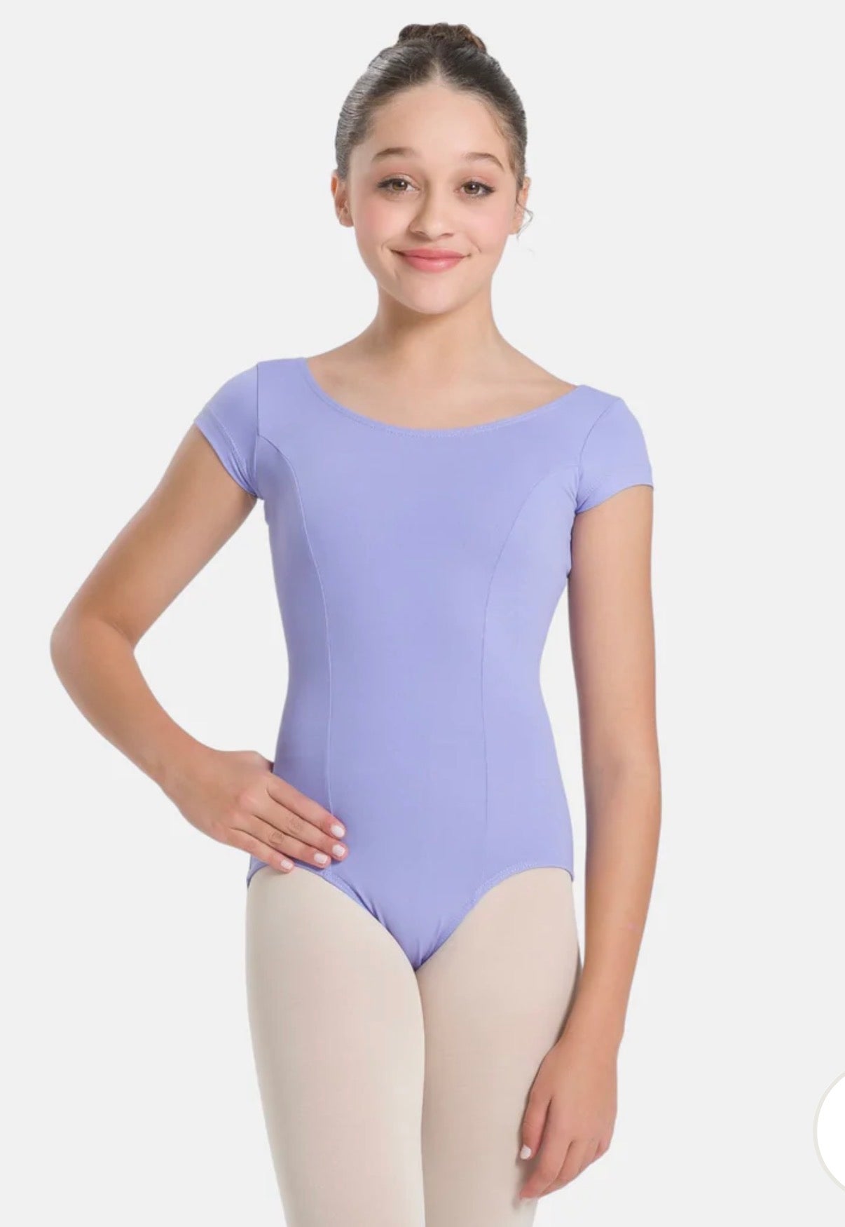 SoDanca Trissie Child Cap Sleeve Classic Leotard With Rounded Neckline (Please Read Description Before Purchasing)