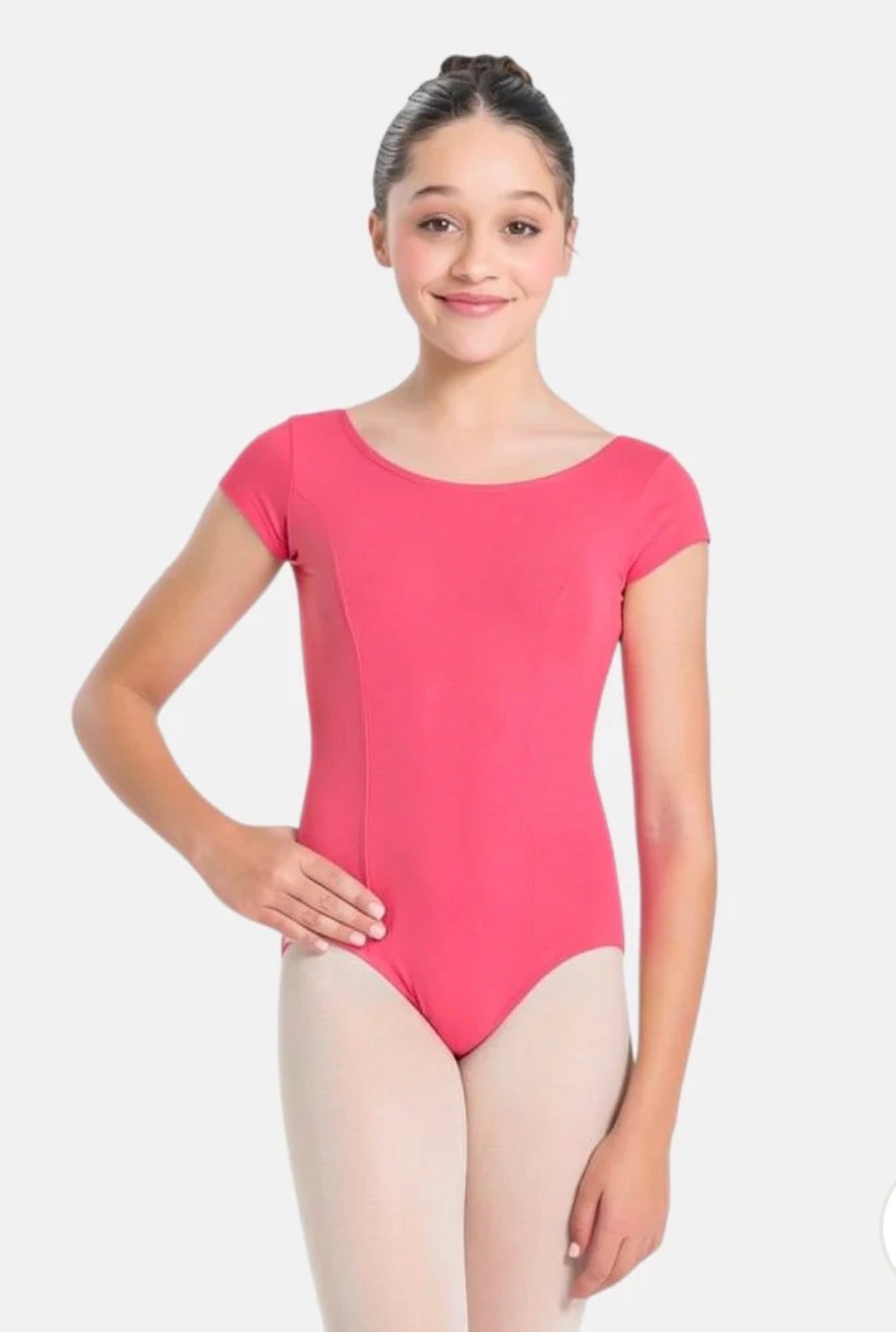 SoDanca Trissie Child Cap Sleeve Classic Leotard With Rounded Neckline (Please Read Description Before Purchasing)