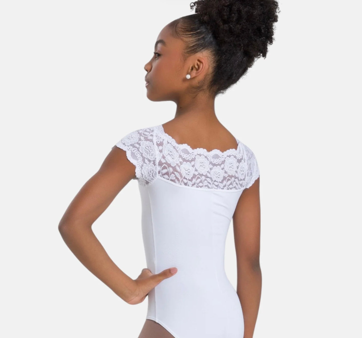 SoDanca Children Tilly Short Sleeve Leotard with Lace