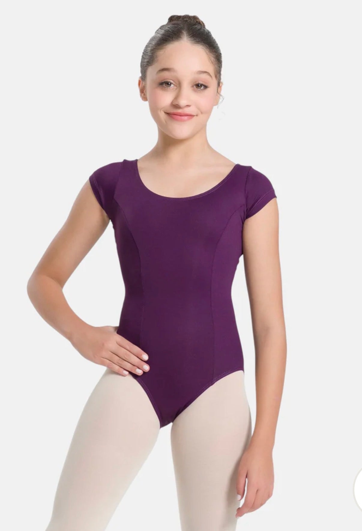 SoDanca Trissie Child Cap Sleeve Classic Leotard With Rounded Neckline (Please Read Description Before Purchasing)