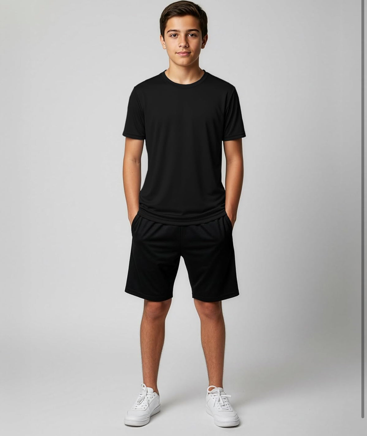 Unisex Children’s Wicking Crew Neck Short Sleeve Shirt